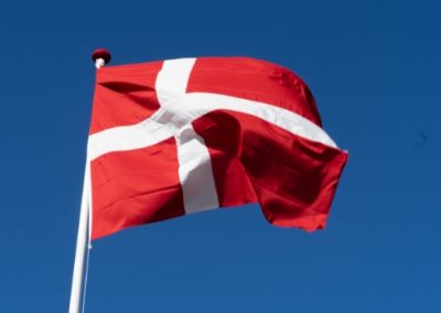 The Danish flag